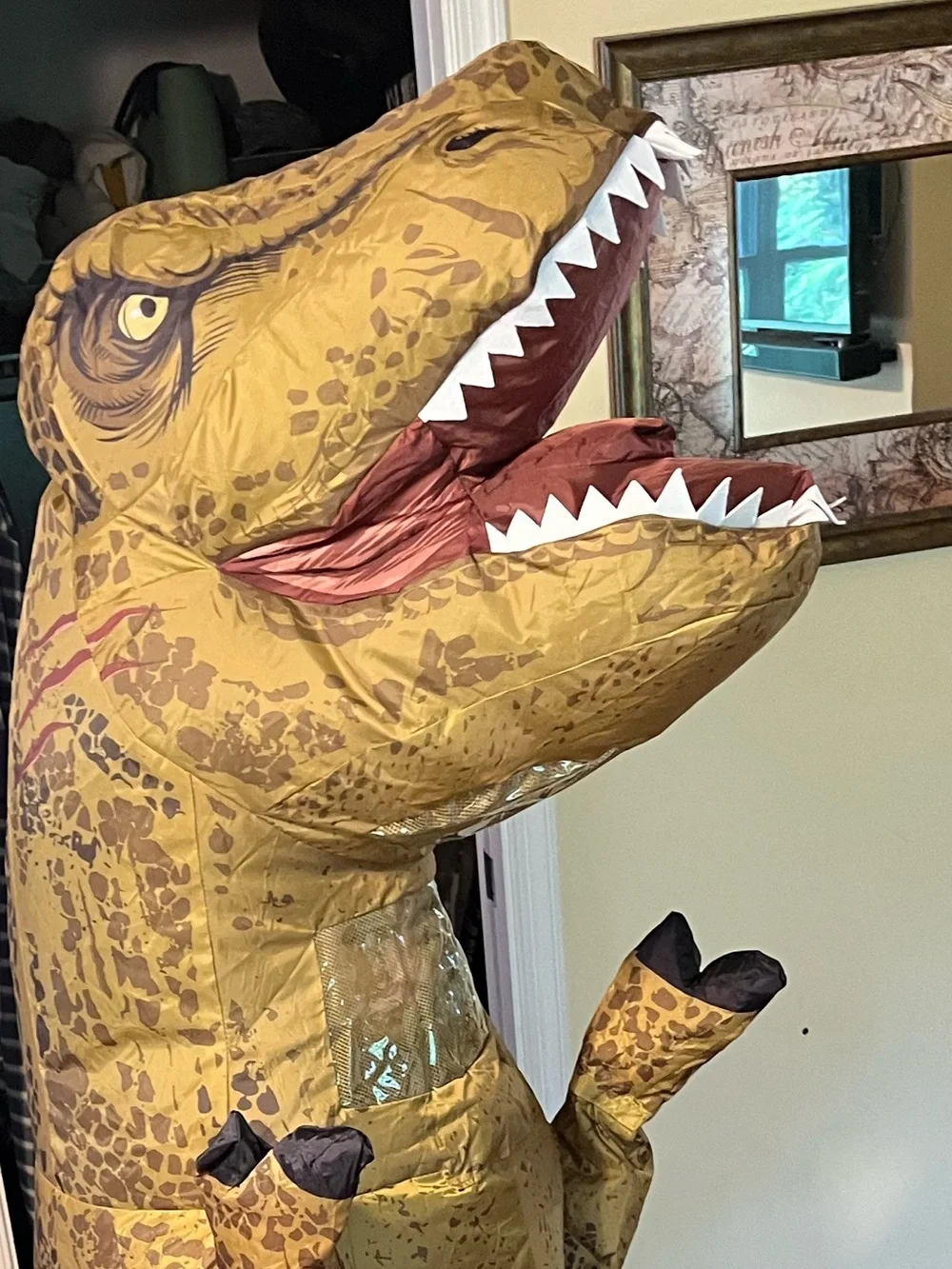 Halloween Jurassic World T-Rex Inflatable Costume - Kids OS